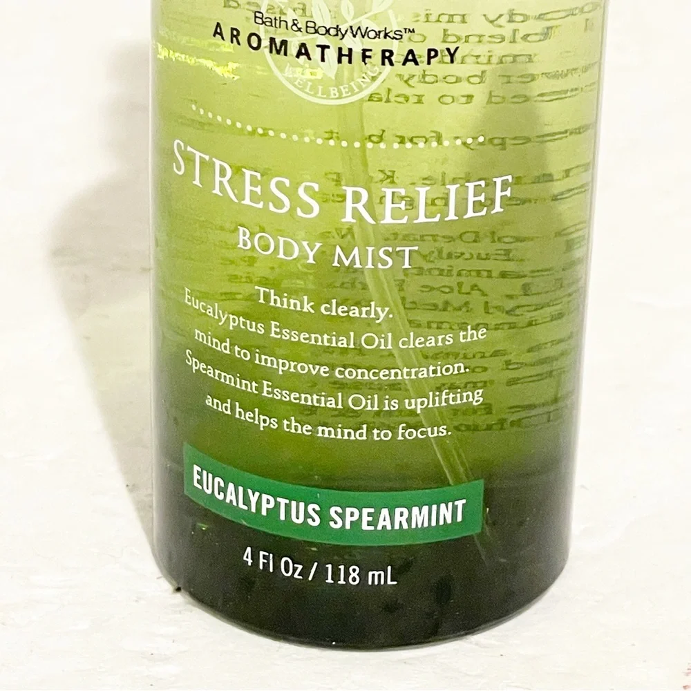 Bath & Body Works Stress Relief Aromatherapy Body Mist Eucalyptus Spearmint 4oz_2